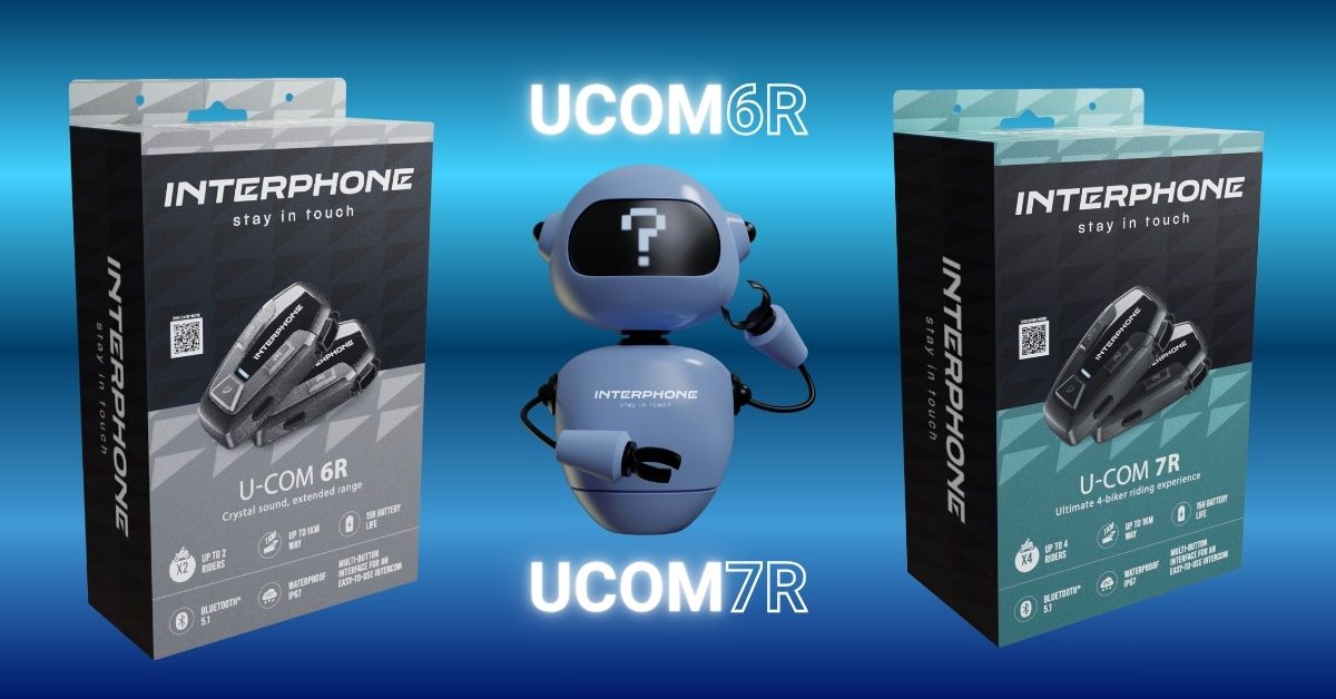 Intercomunicador Bluetooth: UCOM6R vs UCOM7R