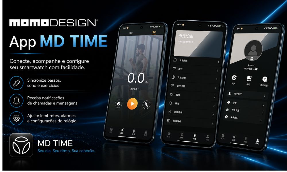 SMARTWATCH REDONDO MOMO DESIGN