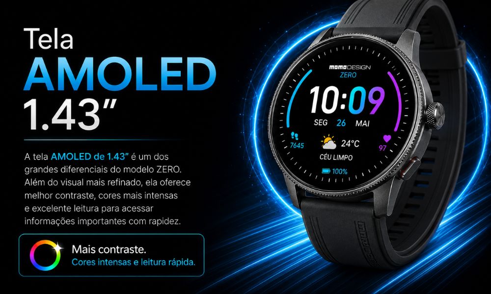 SMARTWATCH REDONDO MOMO DESIGN